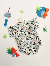 Load image into Gallery viewer, Baby Boy’s Cotton White Mount Fuji Jinbei Romper